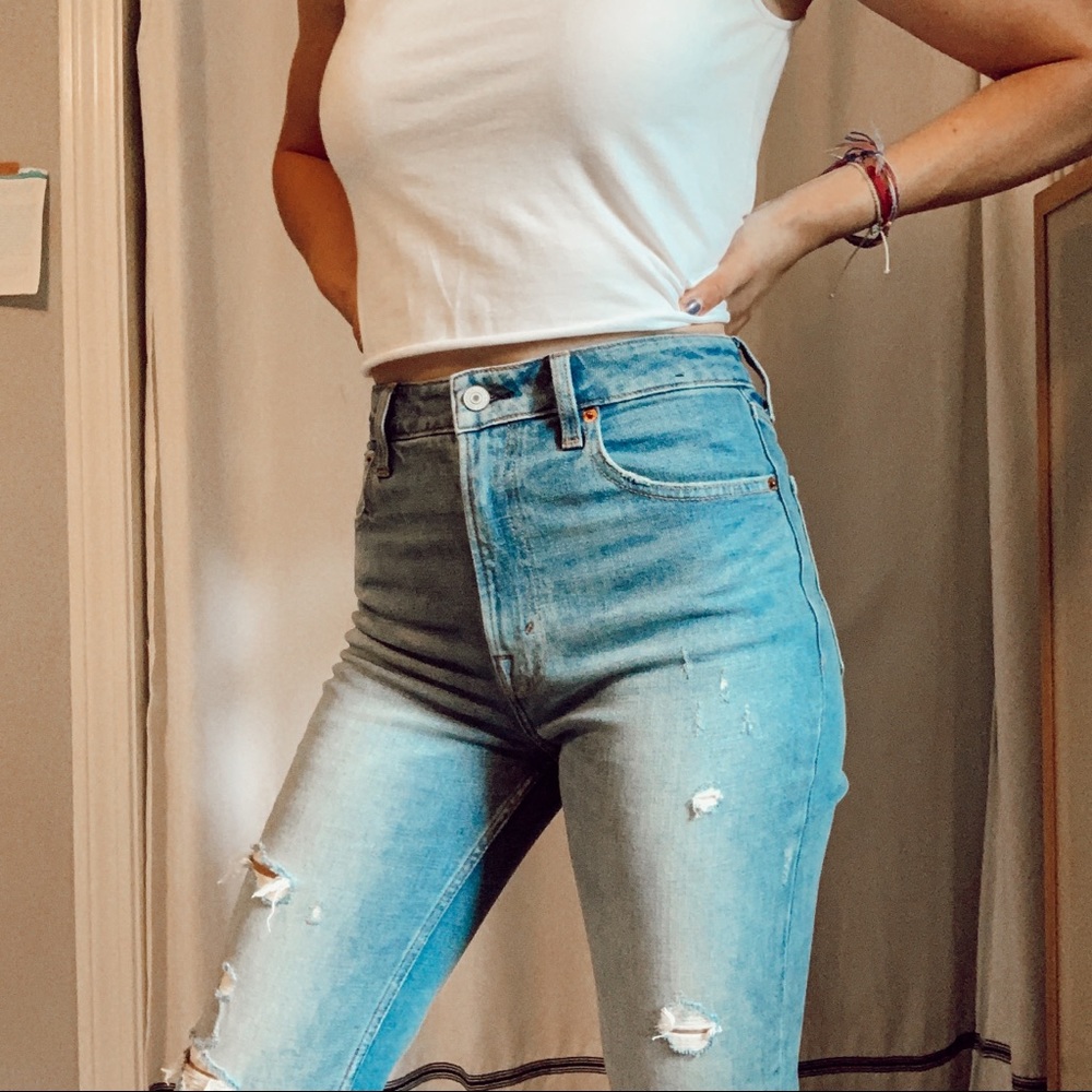 a&f straight fit jeans